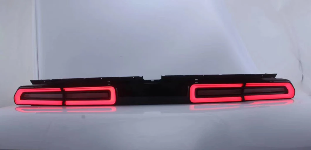 Tail Lights Compatible for Dodge Challenger 08-14 LED Rear Lights Sequential Indicator Assembly (Red Lens)